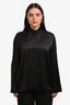 Vince Black Silk Long Sleeve Blouse Size XL