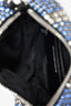 Alexander Wang Blue Small Heiress Crystal Mesh Pouch