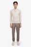 Pal Zileri Grey Wool Straight Leg Pants Size 48 Mens