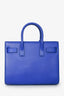 Saint Laurent Electric Blue Smooth Leather Nano Sac de Jour