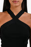 Anine Bing Black Jersey Ribbed Halter Top Size XS