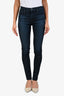 AG Dark Blue Denim 'Farrah' High Rise Skinny Jean Size 25