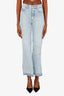 Sandro Blue Denim Star Embroidered Straight Leg Jeans Size 34