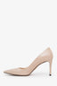Prada Beige Saffiano Leather Heels Size 39.5