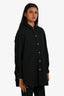 Comme des Garcons Black Distressed Ruffle Button-Up Shirt Size XS