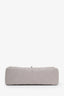 Pre-loved Chanel™ 2013-14 Grey Lambskin Jumbo Double Flap Bag Silver Hardware