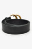 Gucci GG Leather Snake Buckle Belt GHW Size 85/34