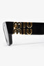 Miu Miu Black Acrylic Logo Sunglasses