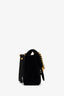 Gucci Black Velvet 'GG Marmont' Small Shoulder Bag