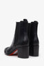 Christian Louboutin Black Leather Otaboo Spike Ankle Boots Size 39