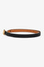 Hermès 2022 Black/Gold 'Ancre' Thin Belt