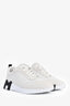 Hermès White Leather and Suede 'Bouncing' Sneakers Size 38