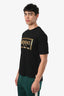 Versace Fendi Fendace Black Gold Logo T-Shirt Size XS Mens