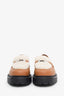Hermès Brown Calf Leather Fur Trim Icone Loafer Size 38