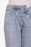 Agolde Light Blue Criss-Cross Straight Leg Jeans Size 27