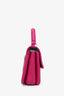 Pre-loved Chanel™ 2019 Fuchsia Lambskin Quilted Small Trendy CC Top Handle Bag