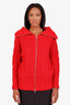 Self-Portrait Red Cable Knit Cardigan Size M