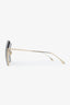 Fendi Tinted/Gold Tones Square Frame Sunglasses