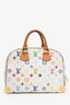 Louis Vuitton x Takashi Murakami White Multicolour Top Handle Bag