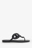 Hermès Black Rubber 'Egerie' Sandals Size 35