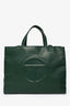 Telfar Green Vegan Leather Large Shopping Tote