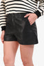 Rag & Bone Black Lambskin Leather High Waisted Shorts Size 8