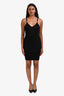 Givenchy Black Ribbed Mini Tank Dress Size M