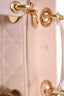 Christian Dior 2014 Pink Leather Lady Dior Top Handle Bag with Strap