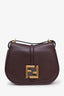 Fendi Red Leather Mini Crossbody Bag GHW