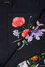 Gucci Black Silk Floral Scarf