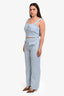 Jason Wu Blue/White Tweed Tank Top and Pants Set Size 8