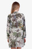 Christian Dior Green Printed Cotton Long Sleeve Mini Dress Size 4