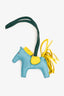 Hermès Blue/Yellow/Green Leather Rodeo PM Charm