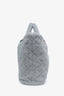Pre-loved Chanel™ Silver Quilted Knitted Pluto Glitter Shopping Tote