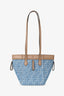 Fendi Blue/Tan FF Denim Leather Origami Mini Tote