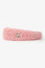 Miu Miu Pink Shearling Headband