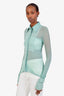 Acne Studios Green Sheer Button Down Blouse Size XS