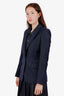 Stella McCartney Navy Wool Single Button Blazer Size 40