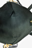 Saint Laurent Dark Green Leather Small 'Shopping Toy' Tote with Strap
