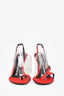 Alexander Wang Red Satin and PVC 'Marlow' Heels Size 36