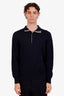 Loro Piana Navy Cashmere Quarter Zip Sweater Size 54 Men's