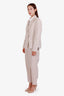 Brunello Cucinelli Beige Linen Single-Breasted Blazer and Pants Set Size 44/10