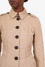 Burberry Beige Quilted Jacket Size 2