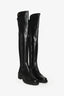 Stuart Weitzman Black Leather 'Alina' Knee High Boot Size 39.5