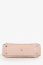 Gucci Beige Leather Python Trimmed 'Lady Bamboo' Top Handle Bag