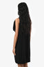 Victoria Beckham Black Short Sleeve Knee Length Dress Size 6