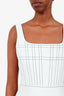 Dion Lee White Truss Pleat Asymmetric Mini Dress Size 6