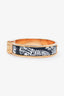 Hermès Black/Yellow Gold Animal Charnière Hinged Bracelet