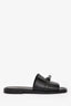 Hermès Black Leather 'Gabriel' Sandals Size 39