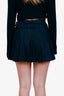 Reformation Blue Denim Billie Pleated Mini Skirt Size 24